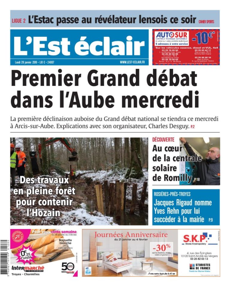 Lire la suite à propos de l’article Premier Grand débat dans l&rsquo;Aube Mercredi